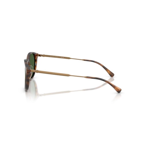Óculos de Sol Polo Ralph Lauren 0PH4239U 50037150 Acetato Marrom Mesclado Polido com lentes na cor Verde Escuro