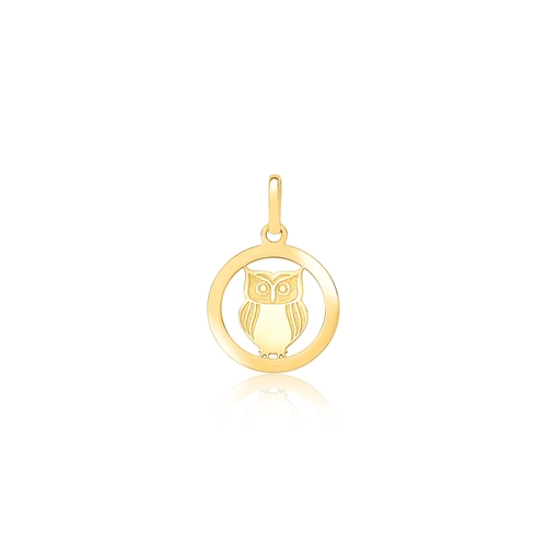 Pingente de Formatura redondo ouro 18k Grau Pedagogia