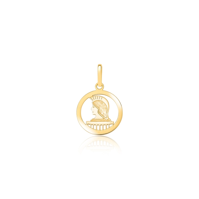 Pingente de Formatura redondo ouro 18k Grau Engenharia Civil 1