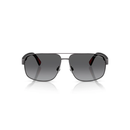 Óculos de Sol Polo Ralph Lauren 0PH3165 9215T361 Metal Cinza Polido com lentes na cor Cinza Degradê Polarizado