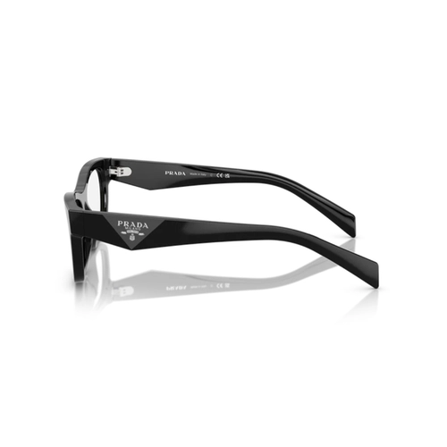 Óculos de Grau Prada 0PR D09V 16K1O154 Acetato Preto Polido