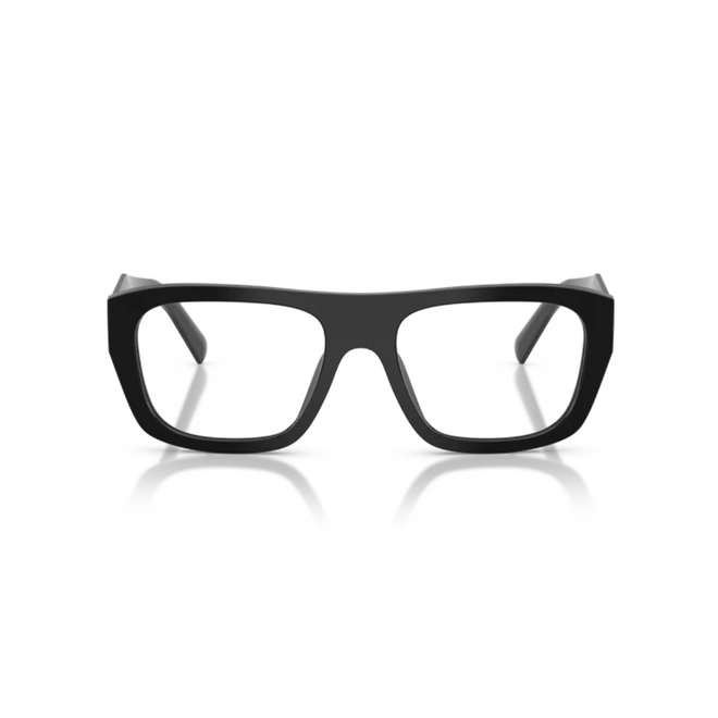 Óculos de Grau Prada 0PR D07VU 16K1O154 Acetato Preto Polido 2