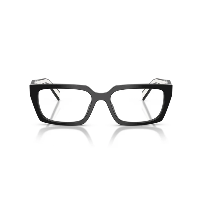 Óculos de Grau Prada 0PR D05V 20G1O155 Acetato Preto Polido 2