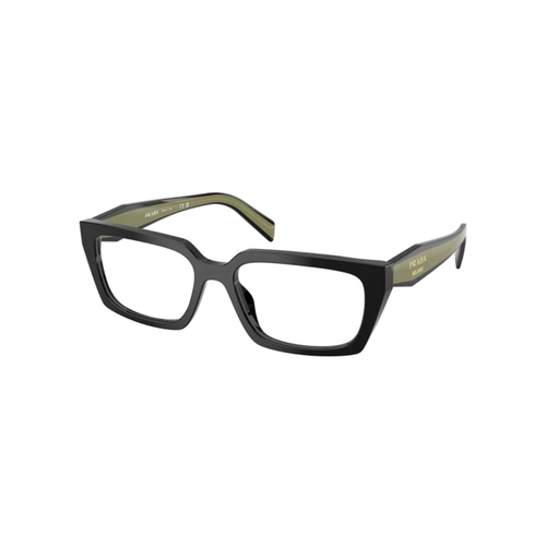 Óculos de Grau Prada 0PR D05V 03K1O155 Acetato Preto Polido