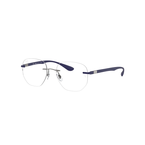 Óculos de Grau Ray-Ban 0RX8766 1216 51 Titânio Prata