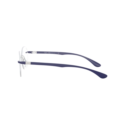 Óculos de Grau Ray-Ban 0RX8766 1216 51 Titânio Prata