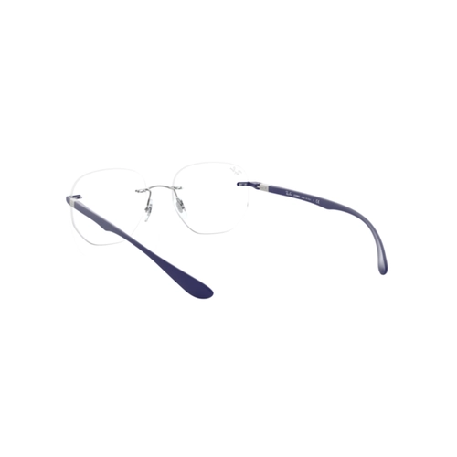 Óculos de Grau Ray-Ban 0RX8766 1216 51 Titânio Prata