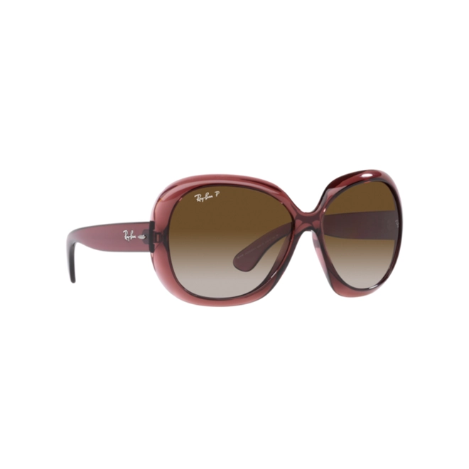 Óculos de Sol Ray-Ban 0RB4098 6593T560 Nylon Marrom Transparente com lentes na cor Marrom Degradê Cinza Polarizado 3