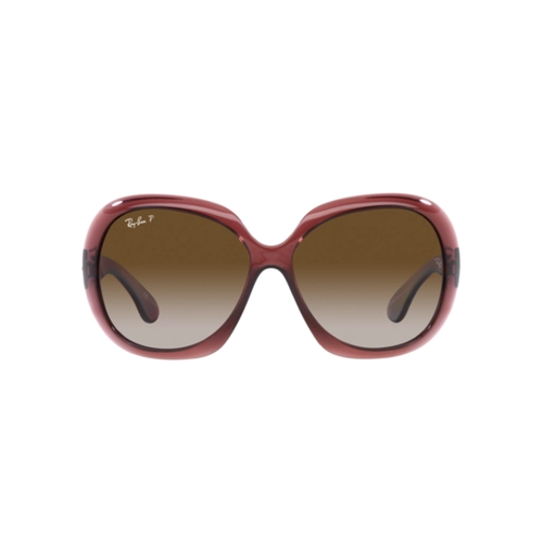 Óculos de Sol Ray-Ban 0RB4098 6593T560 Nylon Marrom Transparente com lentes na cor Marrom Degradê Cinza Polarizado