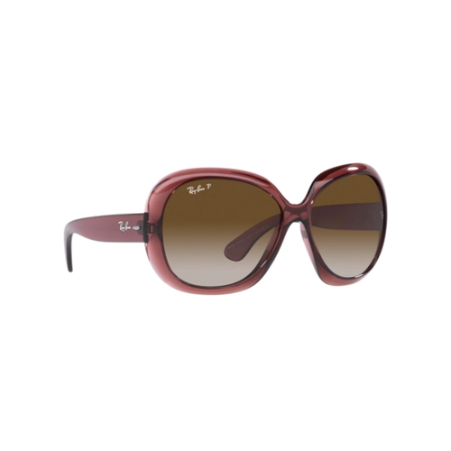 Óculos de Sol Ray-Ban 0RB4098 6593T560 Nylon Marrom Transparente com lentes na cor Marrom Degradê Cinza Polarizado