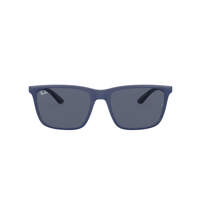 Óculos de Sol Ray-Ban 0RB4385 60158758 Peek Azul com lentes na cor Cinza Escuro 2