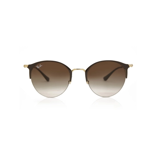 Óculos de Sol Ray-Ban 0RB3578 90091350 Metal Marrom com lentes na cor Marrom Degradê