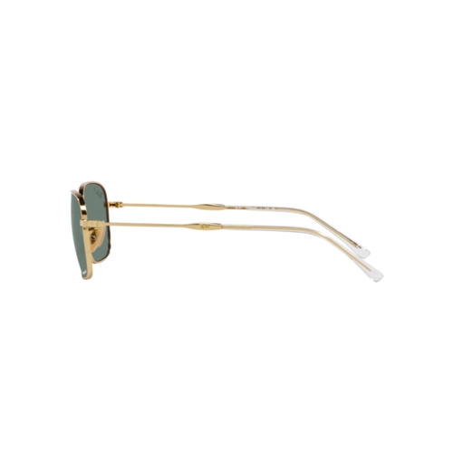 Óculos de Sol Ray-Ban 0RB3706 001/O957 Metal Dourado com lentes na cor Verde Escuro Polarizado