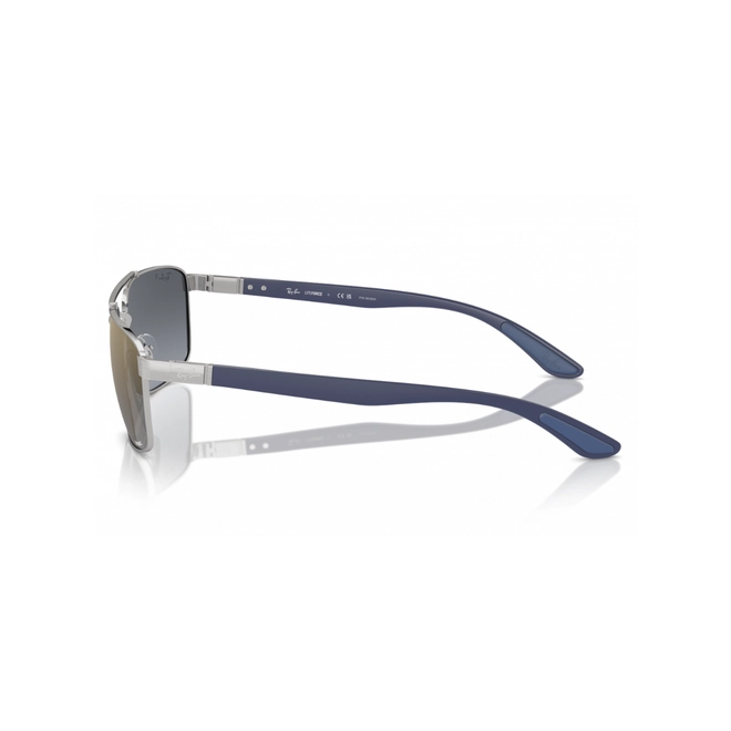 Óculos de Sol Ray-Ban 0RB3737CH 003/J060 Metal Prata com lentes na cor Azul e Amarelo Polarizado 4