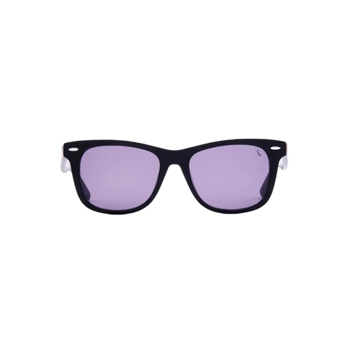 Óculos de Sol Reserva RSV6019S 002 54 Acetato Preto Fosco com lentes na cor Azul