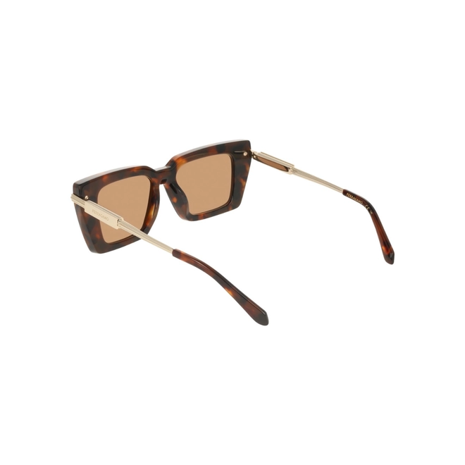 Óculos de Sol Salvatore Ferragamo SF2089S 240 52 Acetato Marrom Mesclado com lentes na cor Marrom 5