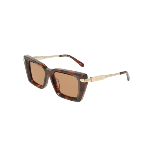 Óculos de Sol Salvatore Ferragamo SF2089S 240 52 Acetato Marrom Mesclado com lentes na cor Marrom