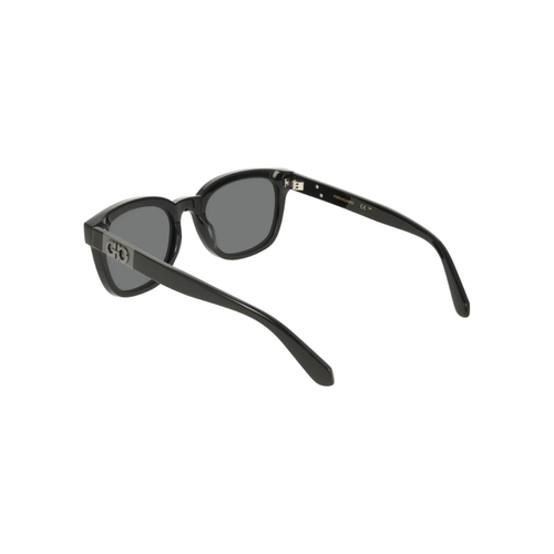 Óculos de Sol Salvatore Ferragamo SF2107S 001 54 Acetato Preto com lentes na cor Cinza