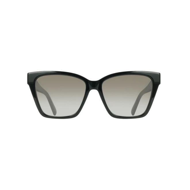 Óculos de Sol Salvatore Ferragamo SF2110S 001 57 Acetato Preto com lentes na cor Cinza Degradê 2