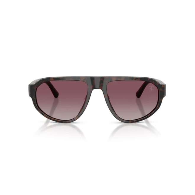 Óculos de Sol Scuderia Ferrari 0FZ6027U 760/8557 Acetato Marrom Mesclado com lentes na cor Vermelho Degradê 2