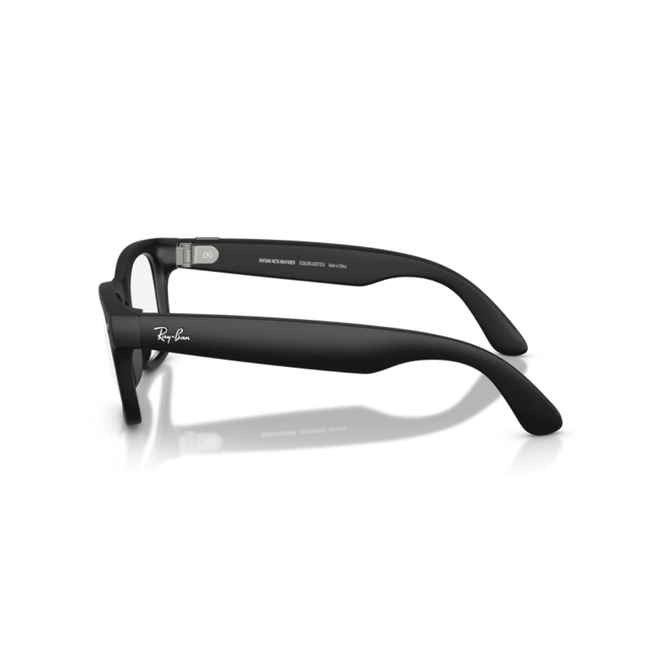 Óculos de Grau Ray-Ban Meta Wayfarer Gen2 0RW4012 601SSB50 Acetato Preto Fosco 3