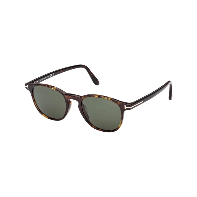 Óculos de Sol Tom Ford FT1302_5052R Acetato Marrom Mesclado com lentes na cor Verde Polarizado 1