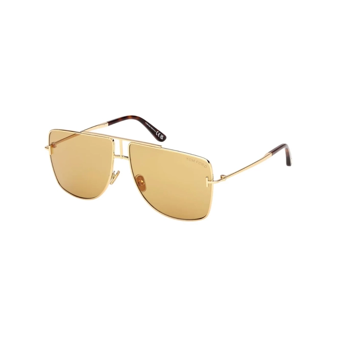 Óculos de Sol Tom Ford FT1307_5930E Metal Dourado com lentes na cor Amarelo 1