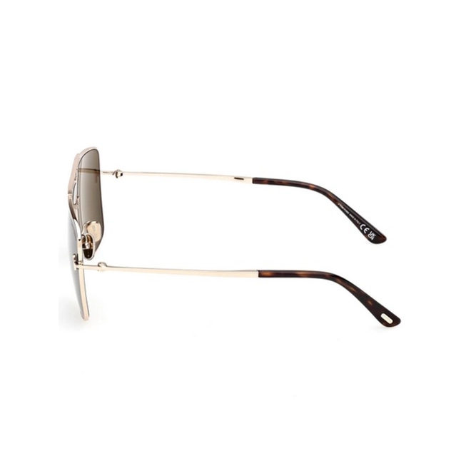 Óculos de Sol Tom Ford FT1307_5928N Metal Dourado com lentes na cor Verde 3