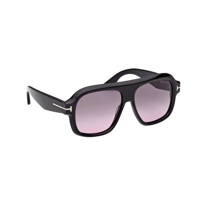 Óculos de Sol Tom Ford FT1324_5601B Acetato Preto com lentes na cor Fumê 3