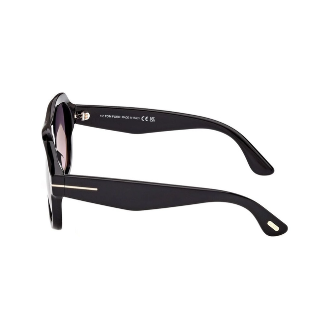 Óculos de Sol Tom Ford FT1324_5601B Acetato Preto com lentes na cor Fumê 4