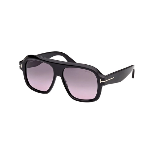Óculos de Sol Tom Ford FT1324_5601B Acetato Preto com lentes na cor Fumê
