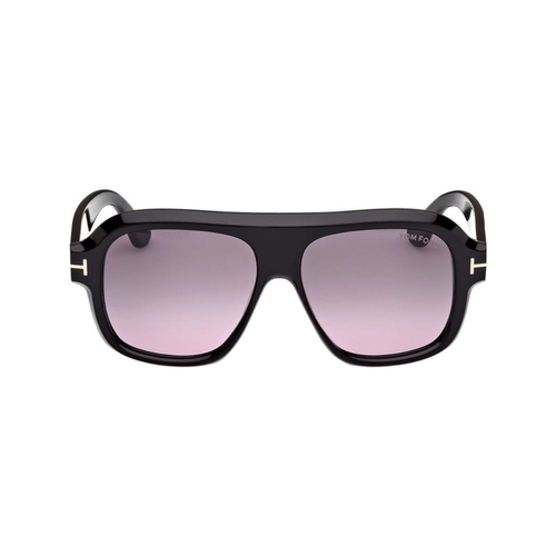 Óculos de Sol Tom Ford FT1324_5601B Acetato Preto com lentes na cor Fumê
