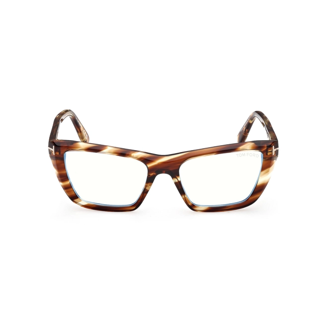 Óculos de Grau Tom Ford FT6047-B_54055 Acetato Marrom Mesclado 2