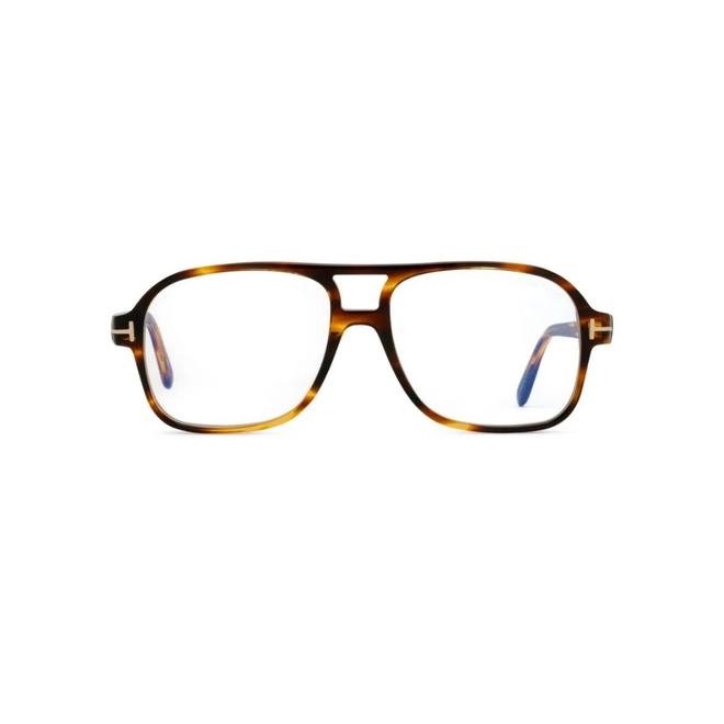 Óculos de Grau Tom Ford FT6058-B_58055 Acetato Marrom Mesclado 2