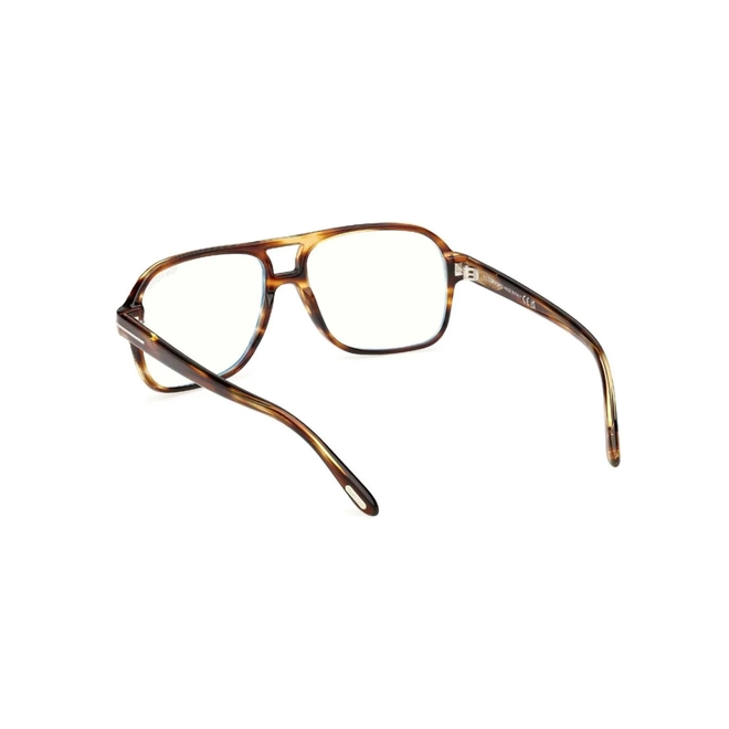 Óculos de Grau Tom Ford FT6058-B_58055 Acetato Marrom Mesclado 4