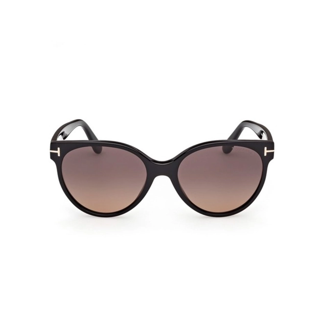 Óculos de Sol Tom Ford FT1311_5601T Acetato Preto com lentes na cor Bordô Degradê 2