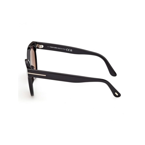 Óculos de Sol Tom Ford FT1311_5601T Acetato Preto com lentes na cor Bordô Degradê