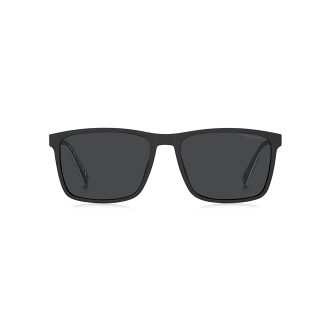 Óculos de Grau Tommy Hilfiger TH 2320/C 807 5617 S Poliamida Preto com Clip-On na cor Cinza Polarizado 2