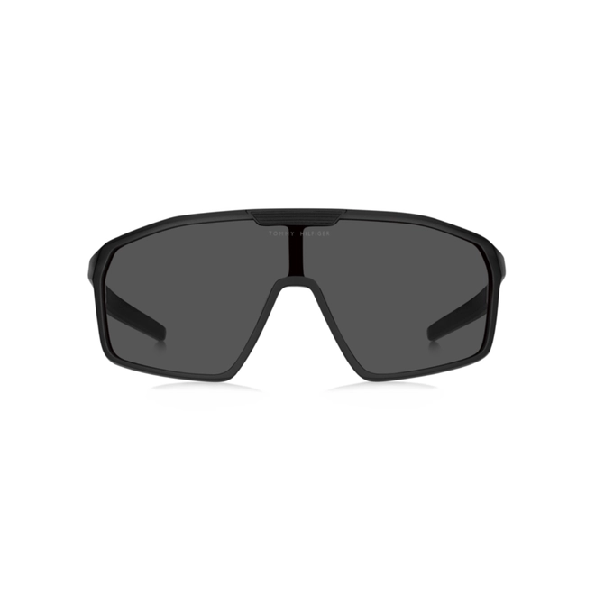 Óculos de Sol Tommy Hilfiger TH 2357/S 003 99IR S Poliamida Preto Fosco com lentes na cor Cinza 2