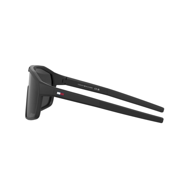 Óculos de Sol Tommy Hilfiger TH 2357/S 003 99IR S Poliamida Preto Fosco com lentes na cor Cinza 4