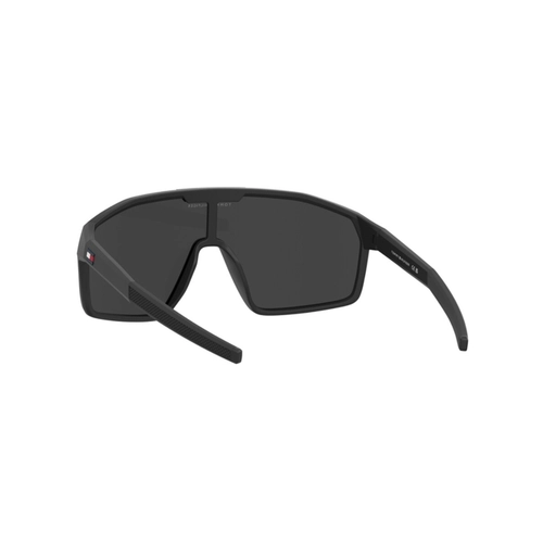 Óculos de Sol Tommy Hilfiger TH 2357/S 003 99IR S Poliamida Preto Fosco com lentes na cor Cinza