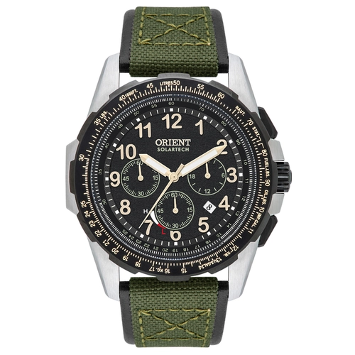 Relógio Orient Solartech Elite Air Cronógrafo - MBSNC007 P2EX Verde
