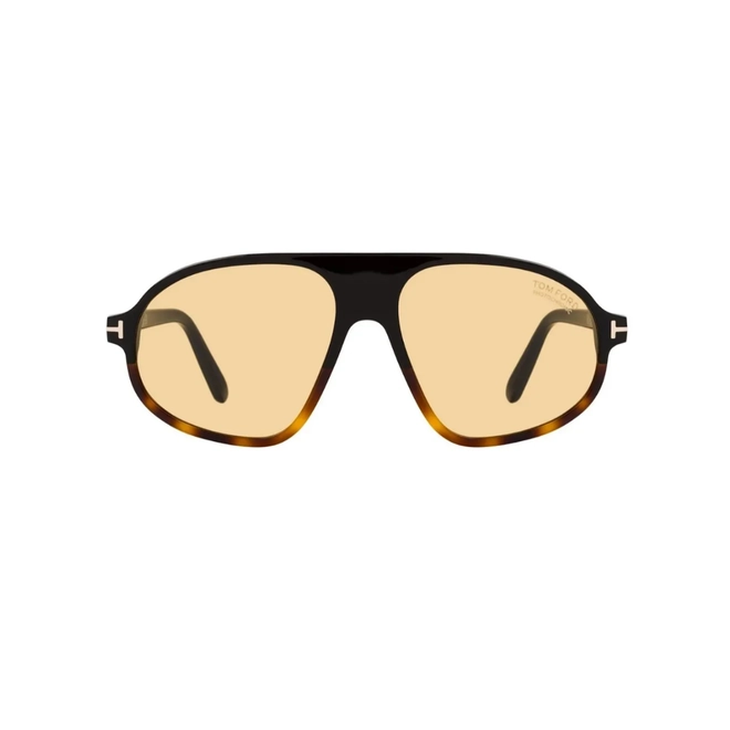 Óculos de Sol Tom Ford FT1178_5856E Acetato Preto e Marrom Mesclado com lentes na cor Castanho Fotocromático 2