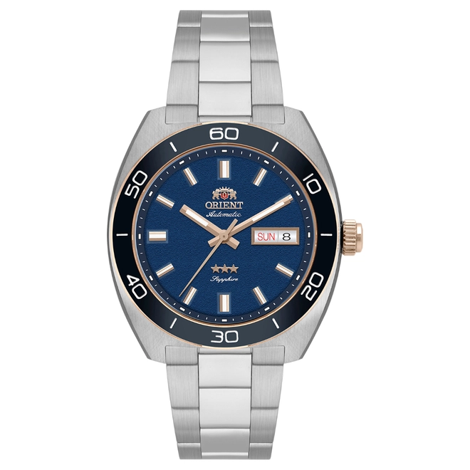 Relógio Orient 3 Stars Elegance Automatic - YN6MM017 D1SX Azul 1