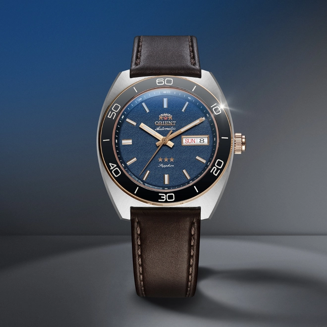 Relógio Orient 3 Stars Elegance Automatic - YN6MC019 D1NX Azul 2