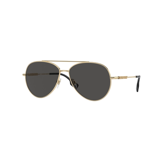 Óculos de Sol Burberry 0BE3147 11098758 Metal Dourado com lentes na cor Cinza Escuro 1