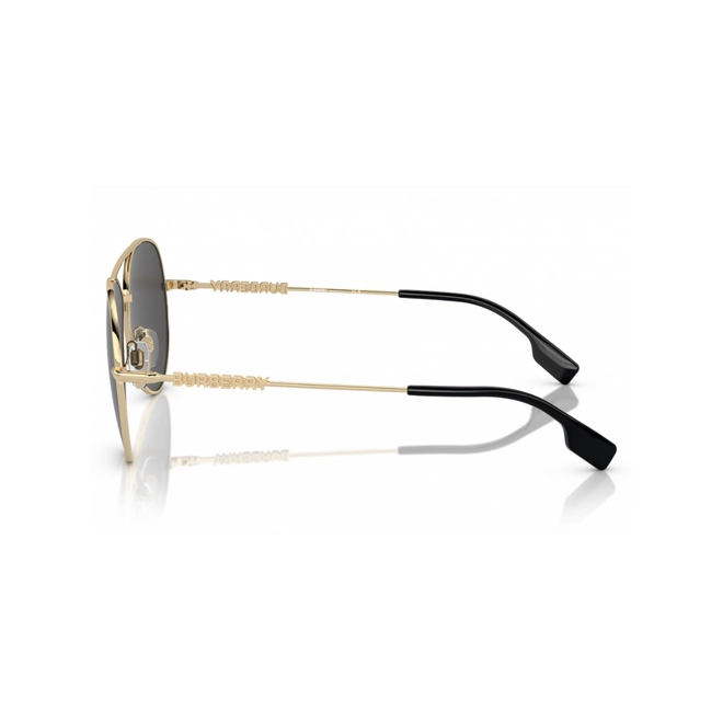 Óculos de Sol Burberry 0BE3147 11098758 Metal Dourado com lentes na cor Cinza Escuro 3
