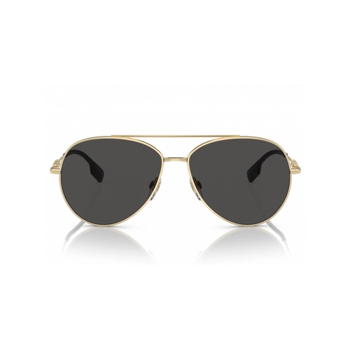 Óculos de Sol Burberry 0BE3147 11098758 Metal Dourado com lentes na cor Cinza Escuro