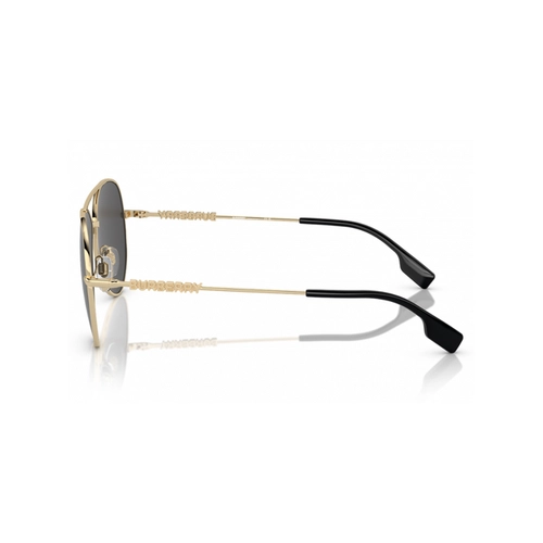 Óculos de Sol Burberry 0BE3147 11098758 Metal Dourado com lentes na cor Cinza Escuro