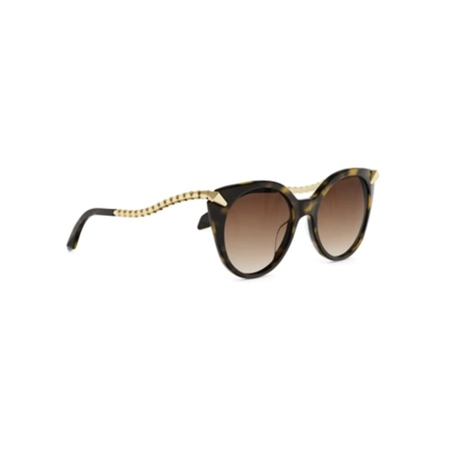 Óculos de Sol Bvlgari BV40082I_5352F Acetato Marrom Mesclado com lentes na cor Marrom Degradê
